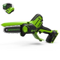 Цепная мини-пила Greenworks 24V G24MCS10 (10 см) аккумуляторная в Иваново